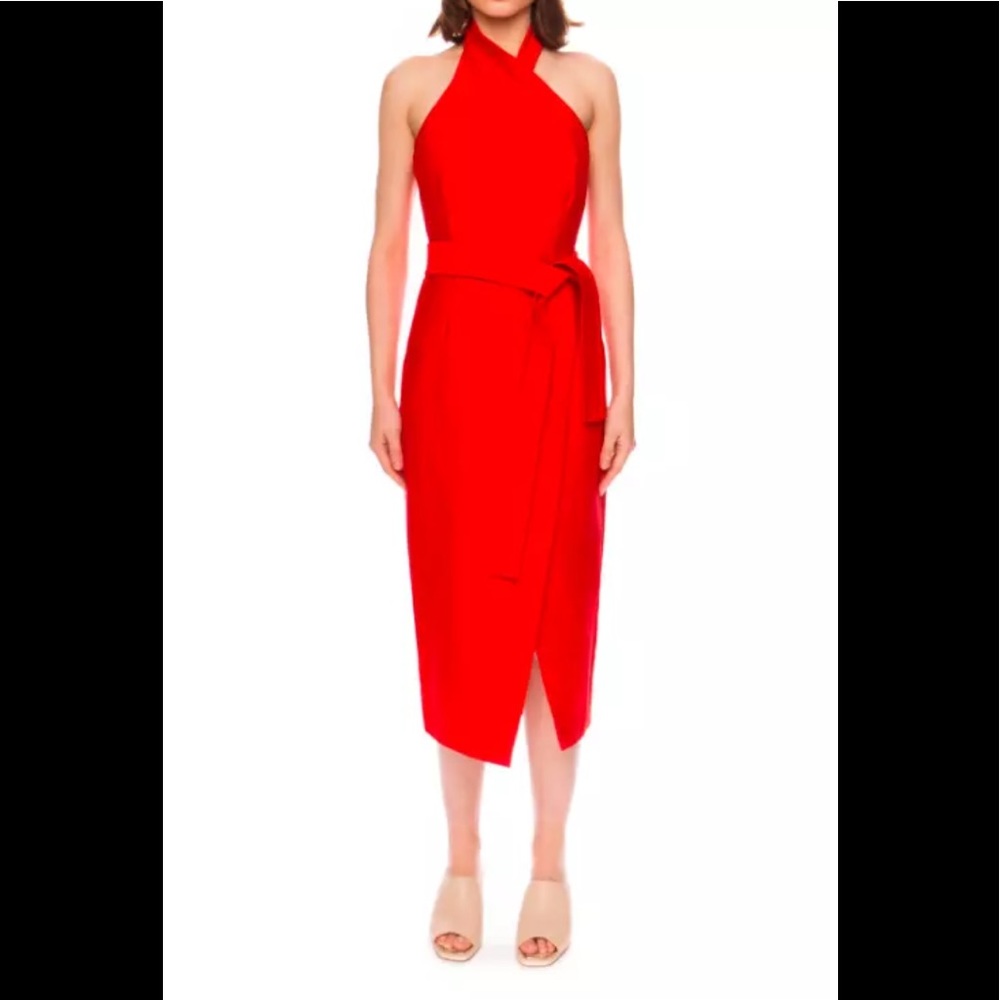 Red C/Meo Collective Two Sides Dress Size 4